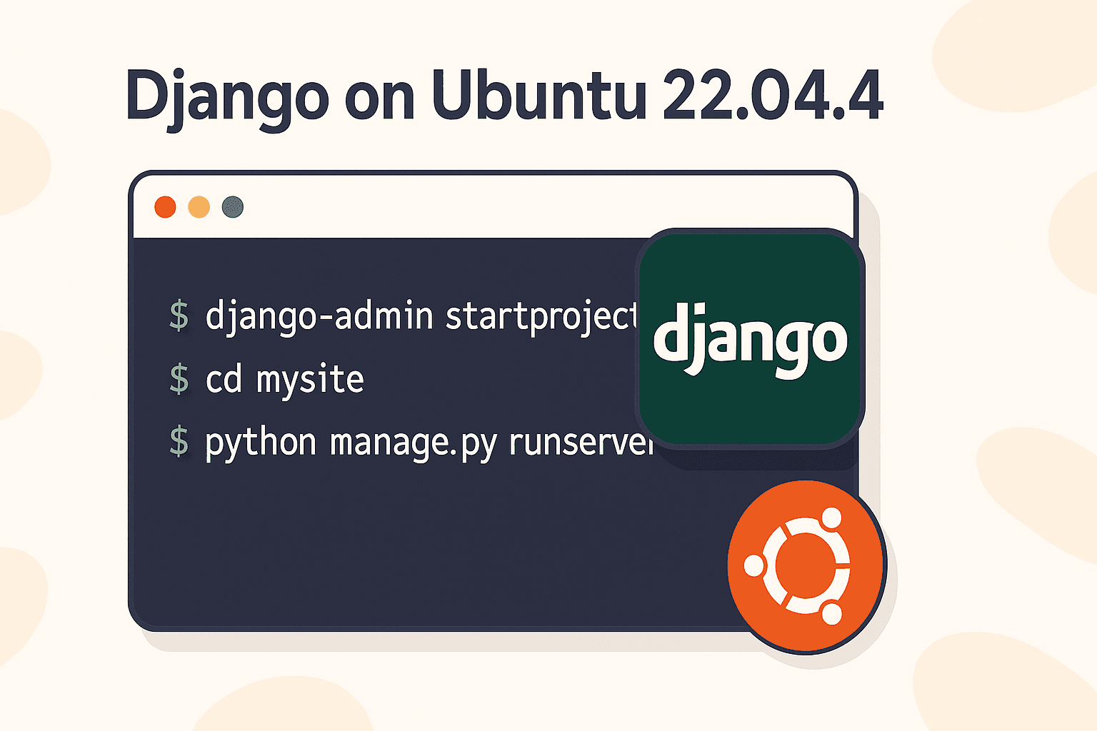 How to Create a Django Project in Linux/Ubuntu 22.04.4 thumbnail