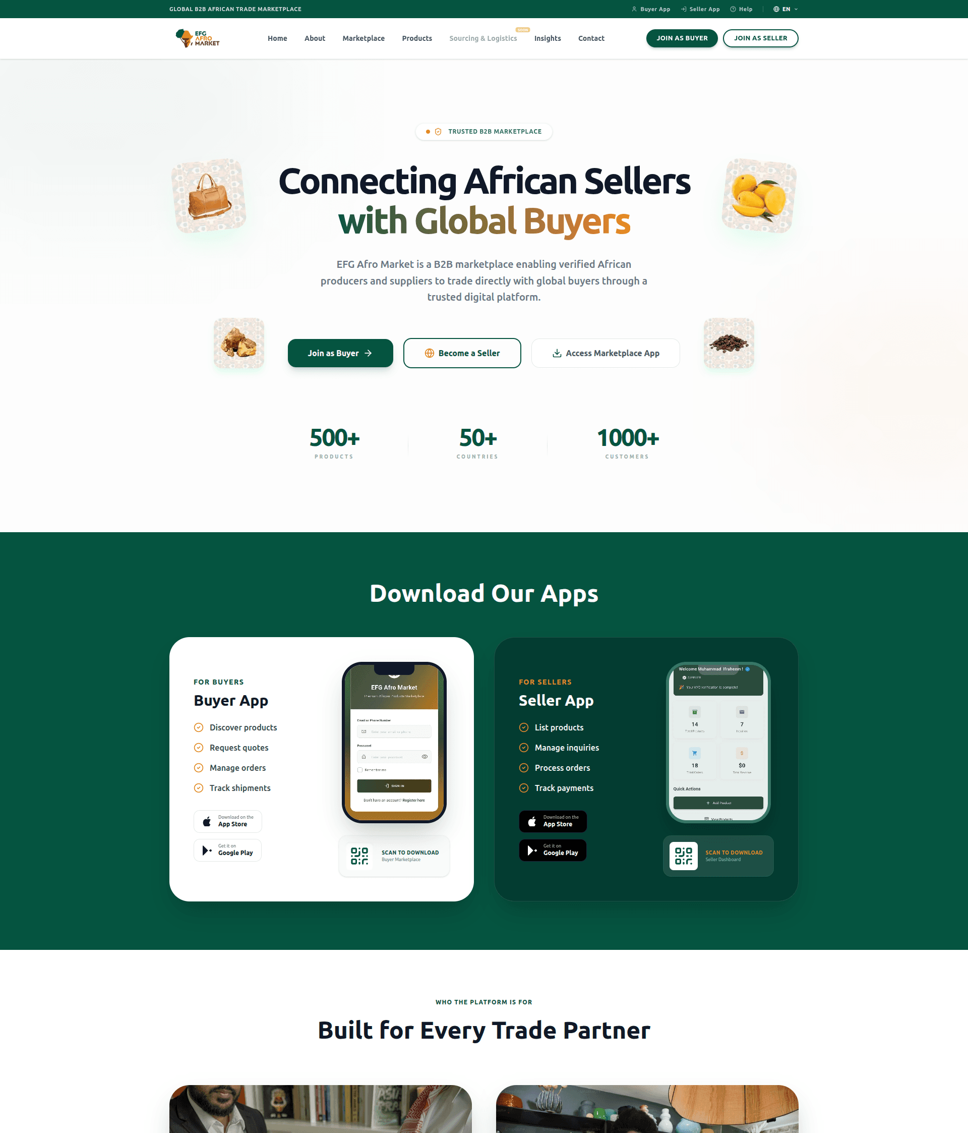 Afro Market — Admin Dashboard